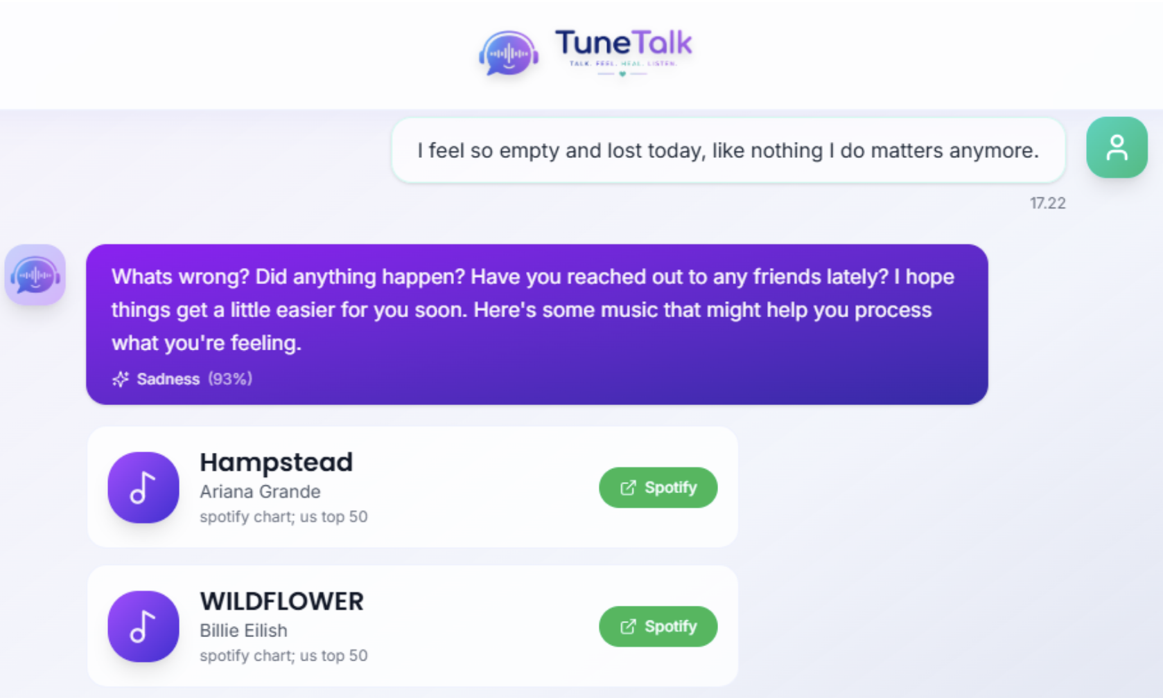 Tampilan TuneTalk